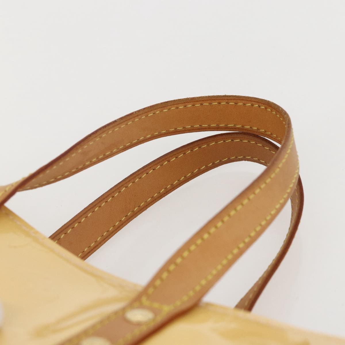 LOUIS VUITTON Monogram Vernis Reade PM Bag Marshmallow Pink M91306 Auth ka1034