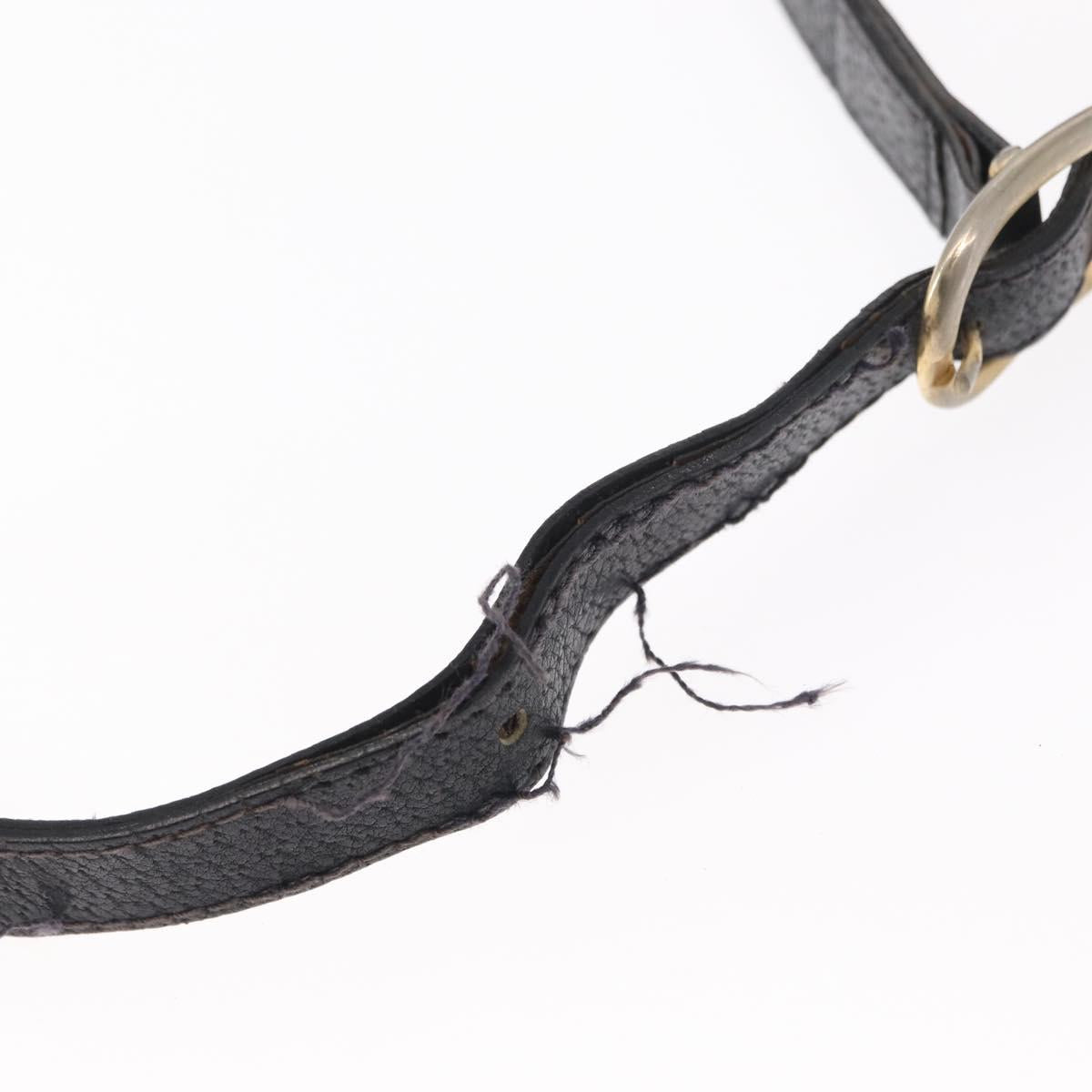 GUCCI GG Supreme Sherry Line Shoulder Bag PVC Navy Gold 378 02 004 Auth ka104