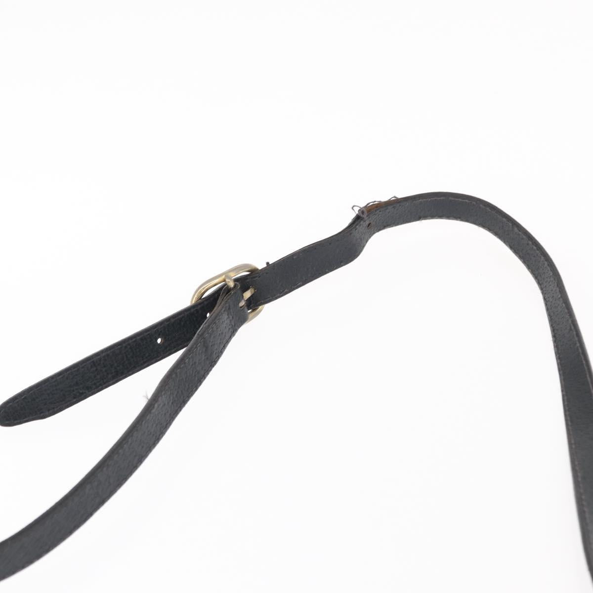 GUCCI GG Supreme Sherry Line Shoulder Bag PVC Navy Gold 378 02 004 Auth ka104