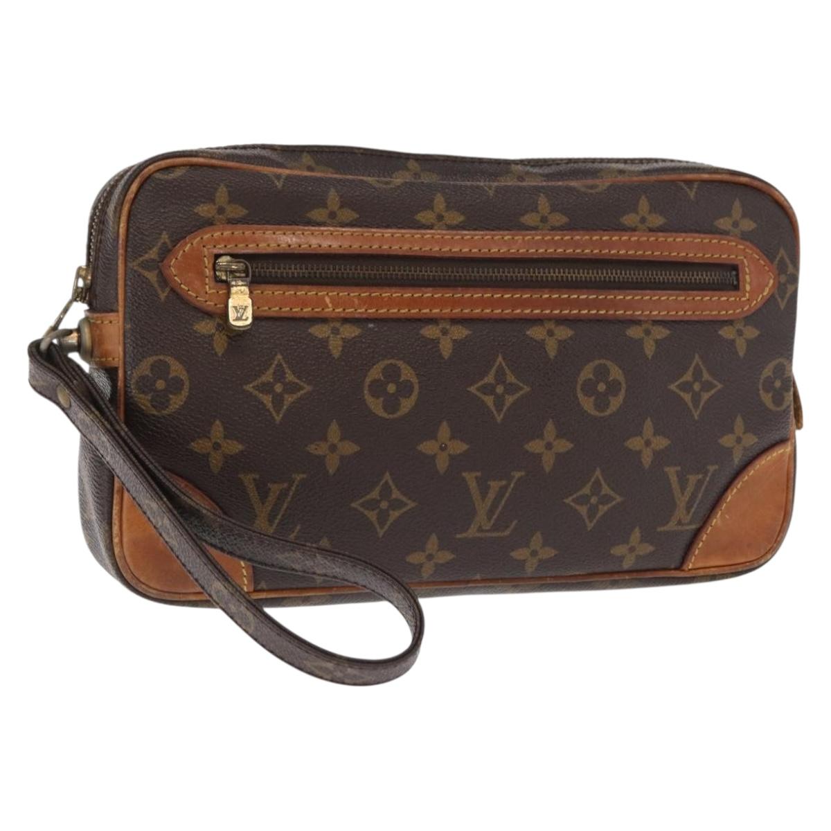 LOUIS VUITTON Monogram Marly Dragonne GM Clutch Bag M51825 LV Auth ka1047
