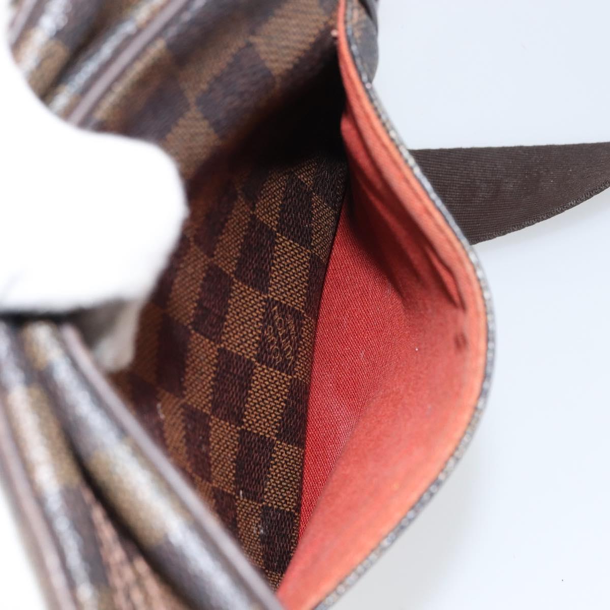 LOUIS VUITTON Damier Ebene Olaf PM Shoulder Bag N41442 LV Auth ka1050