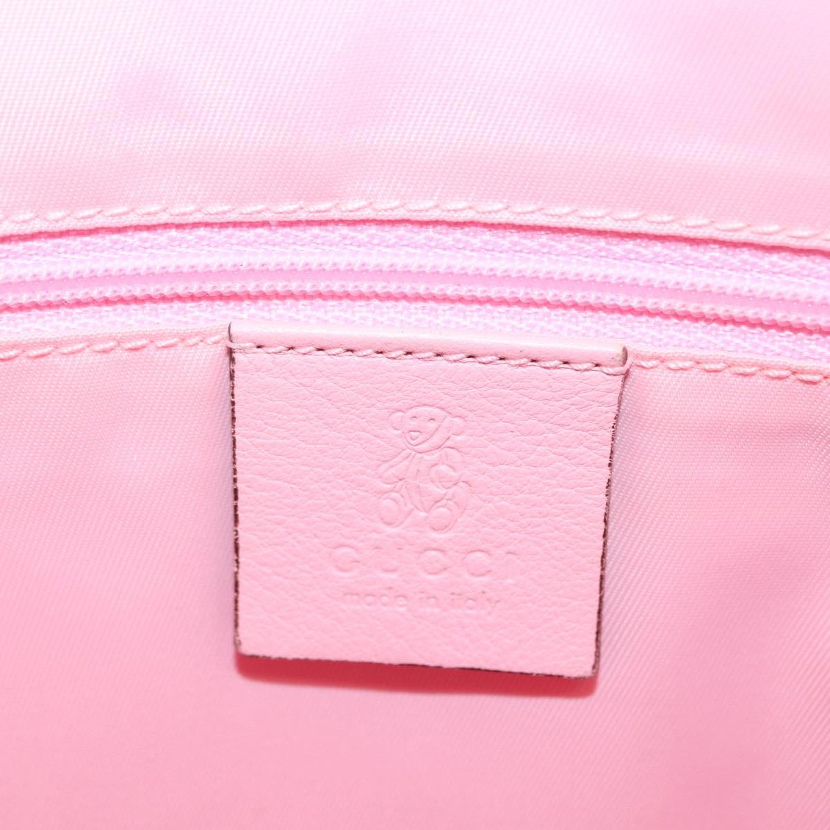 GUCCI GG Implementation Backpack PVC Silver Pink 271327 Auth ka1055