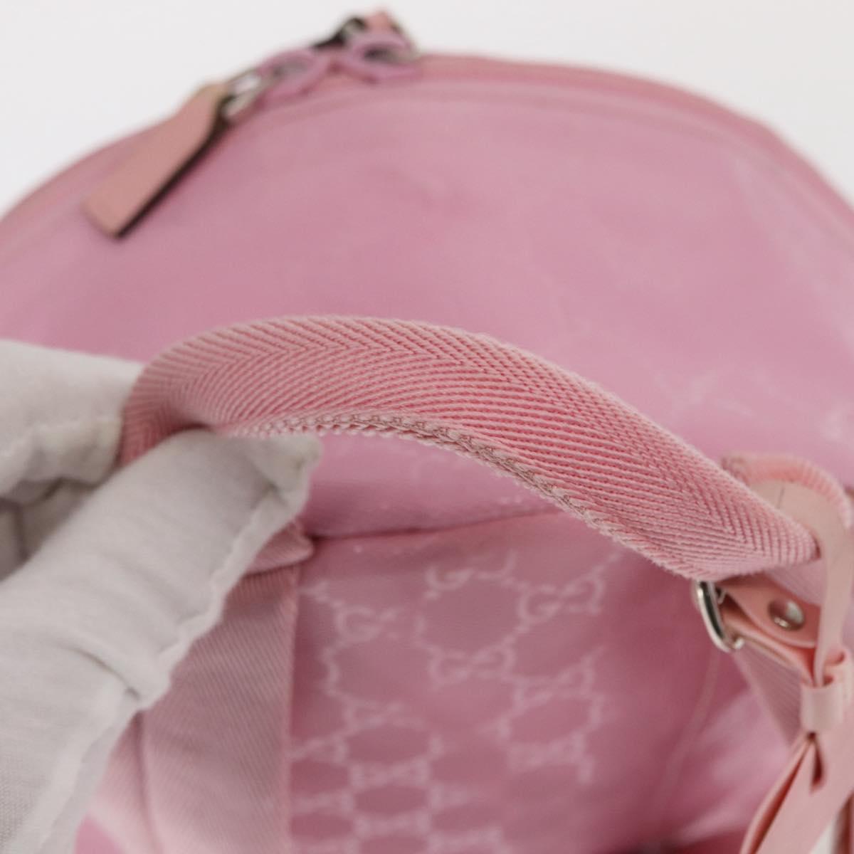 GUCCI GG Implementation Backpack PVC Silver Pink 271327 Auth ka1055