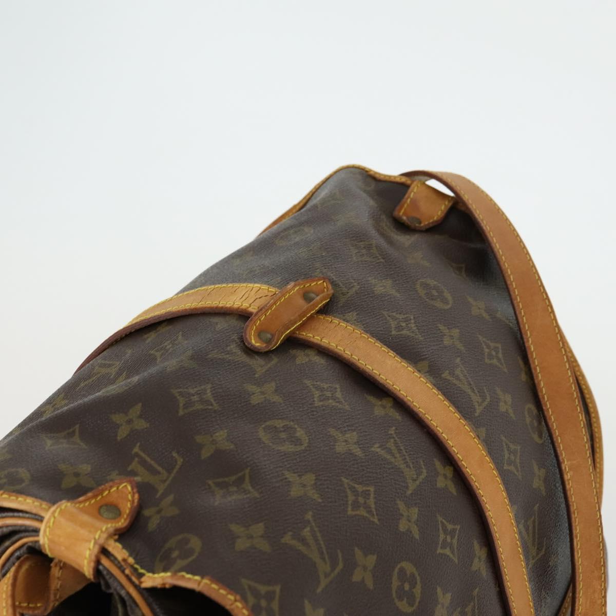 LOUIS VUITTON Monogram Saumur 35 Shoulder Bag M42254 LV Auth ka1066