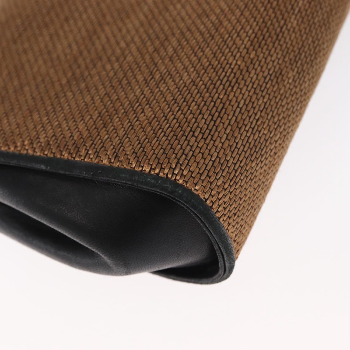GUCCI Shoulder Bag Canvas Gold Brown Auth ka1072