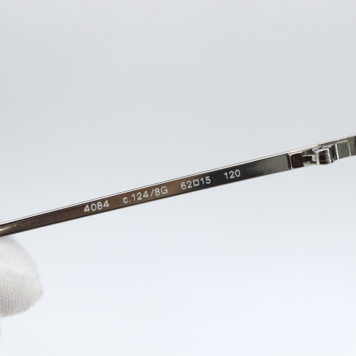 CHANEL Sunglasses metal Black CC Auth ka1080