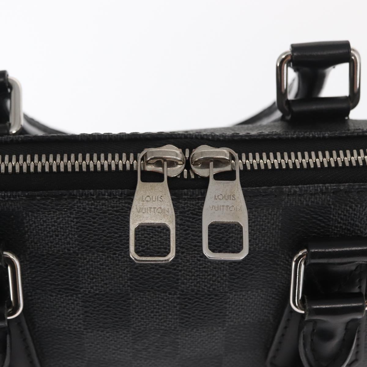 LOUIS VUITTON Damier Graphite Porte Documents Jules Bag 2way N48224 Auth ka1086