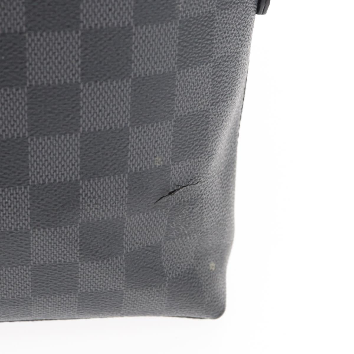 LOUIS VUITTON Damier Graphite Porte Documents Jules Bag 2way N48224 Auth ka1086