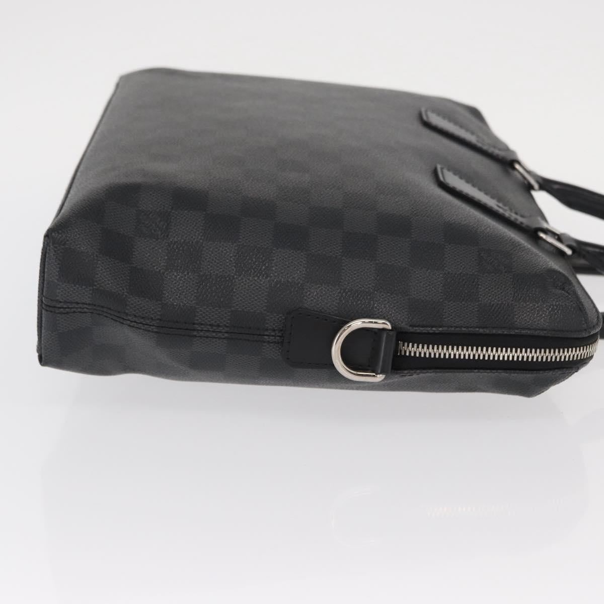 LOUIS VUITTON Damier Graphite Porte Documents Jules Bag 2way N48224 Auth ka1086