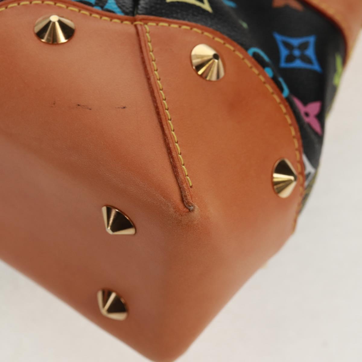 LOUIS VUITTON Monogram Multicolor Judy MM Bag 2Way Black M40256 Auth ka1093V