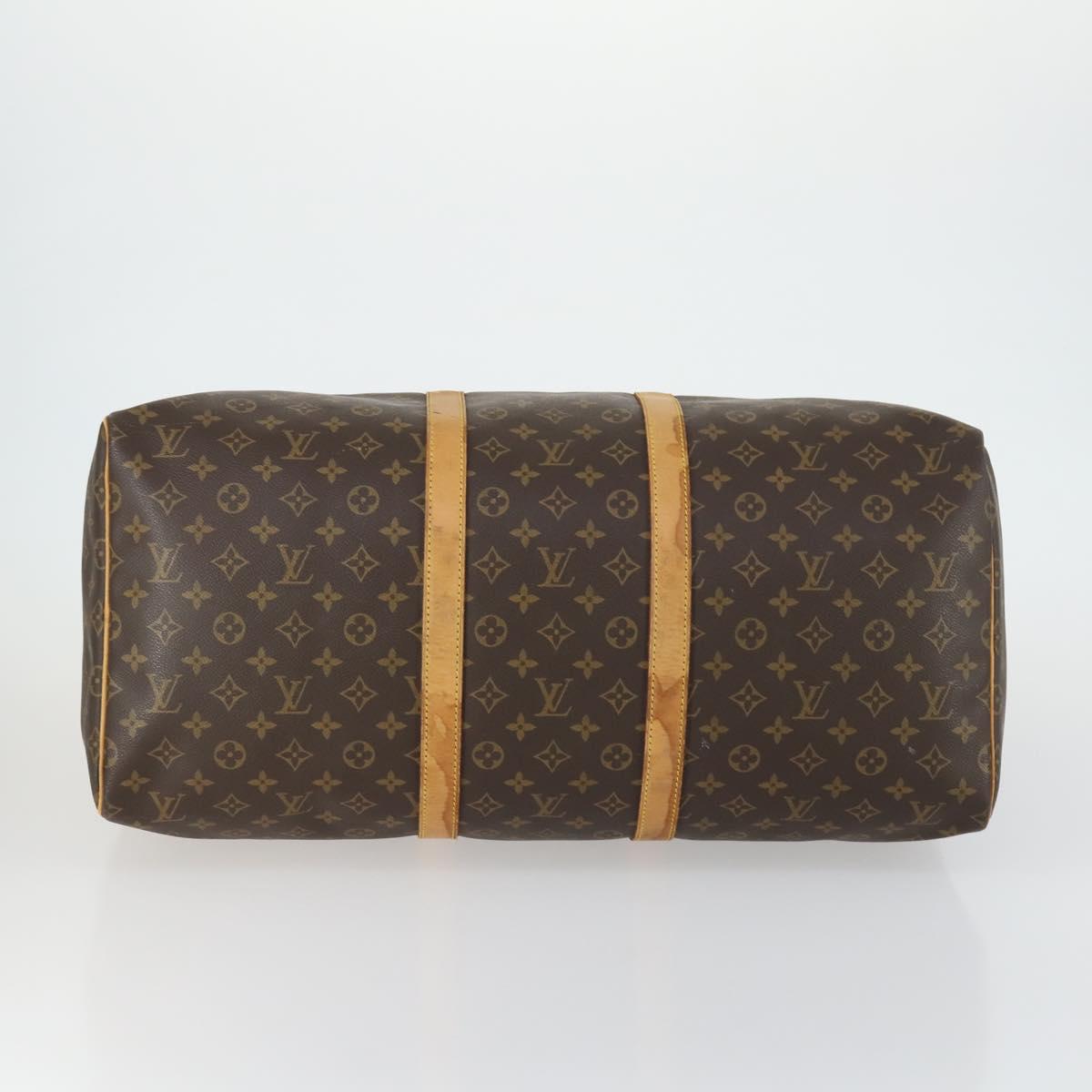LOUIS VUITTON Monogram Keepall 55 Boston Bag M41424 LV Auth ka1119