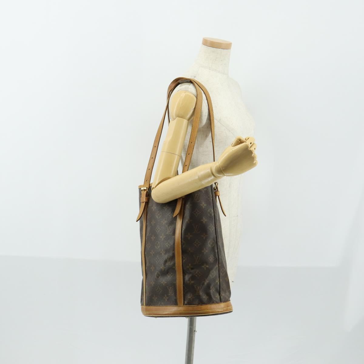 LOUIS VUITTON Monogram Bucket GM Shoulder Bag M42236 LV Auth ka1120