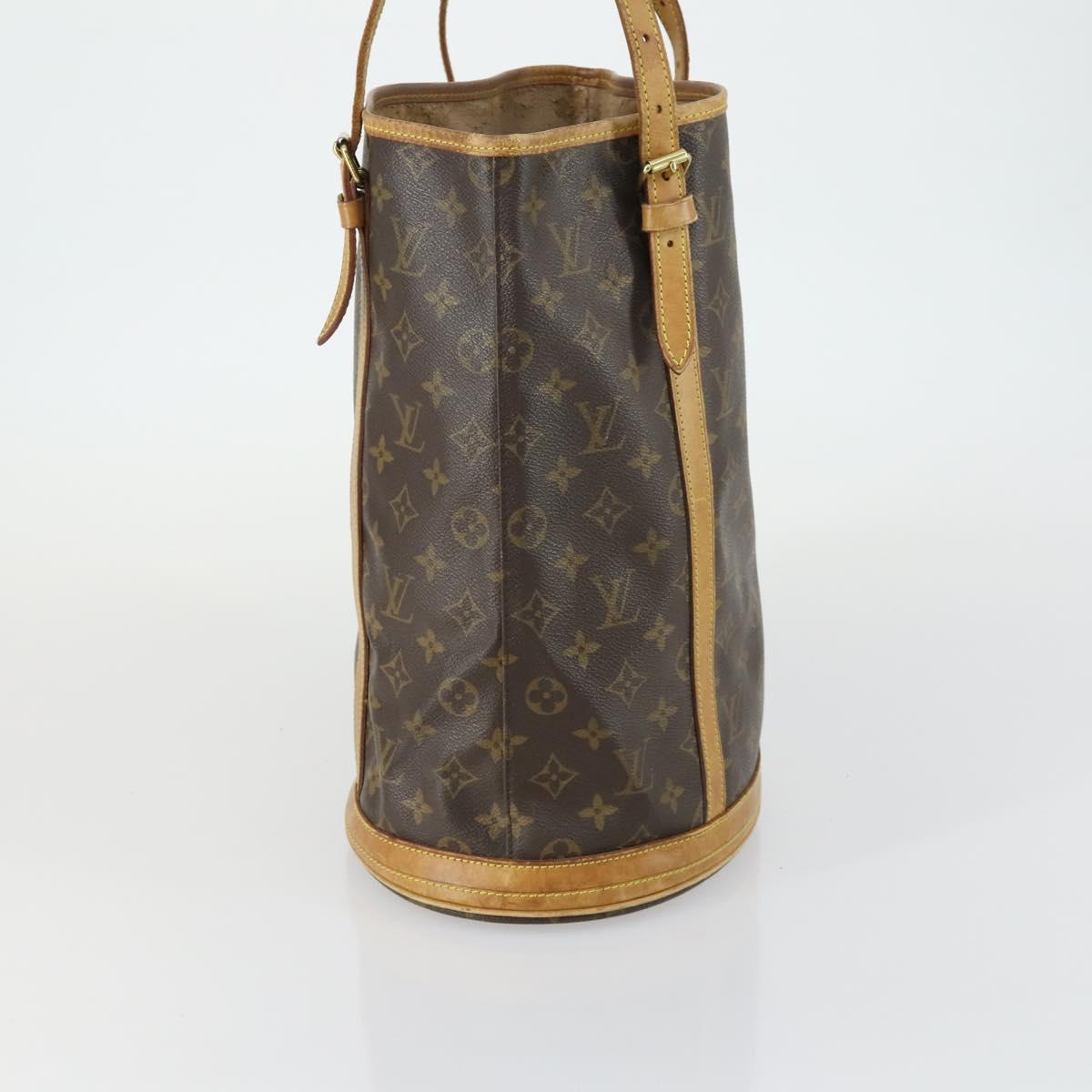 LOUIS VUITTON Monogram Bucket GM Shoulder Bag M42236 LV Auth ka1120