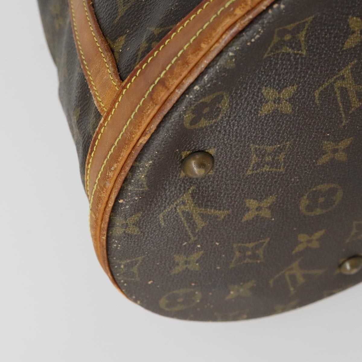 LOUIS VUITTON Monogram Bucket GM Shoulder Bag M42236 LV Auth ka1121