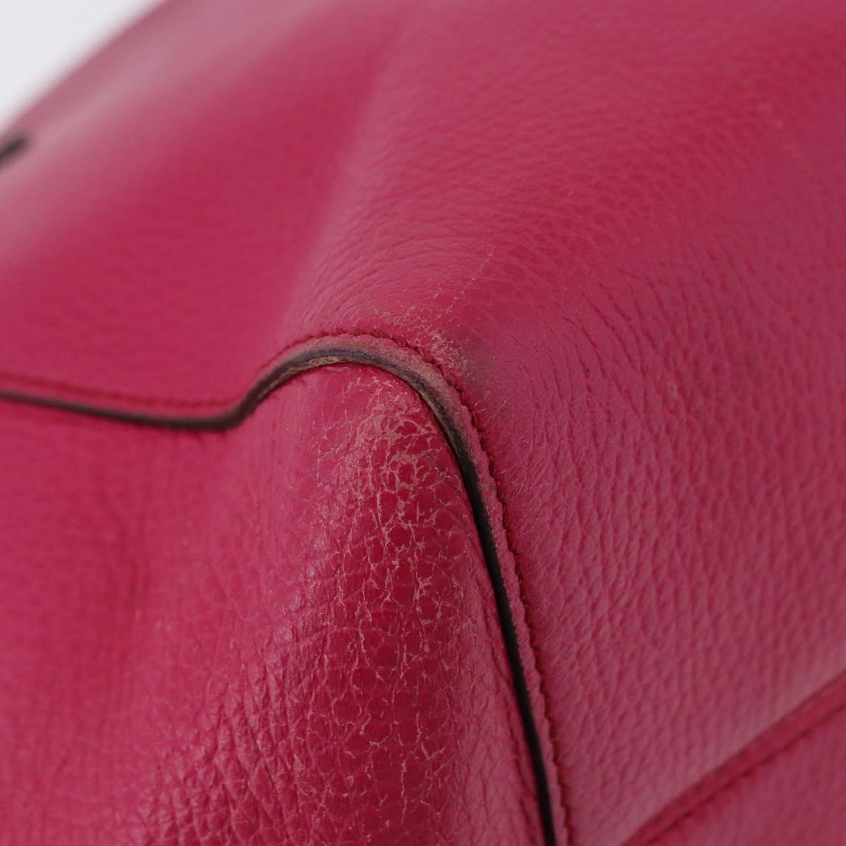 GUCCI Tote Bag Leather Pink Gold 354397 Auth ka1133