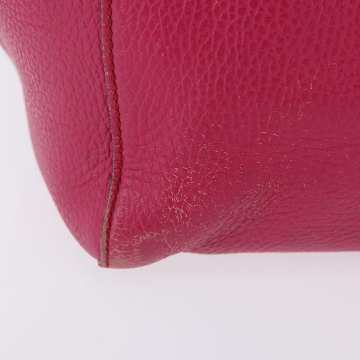GUCCI Tote Bag Leather Pink Gold 354397 Auth ka1133