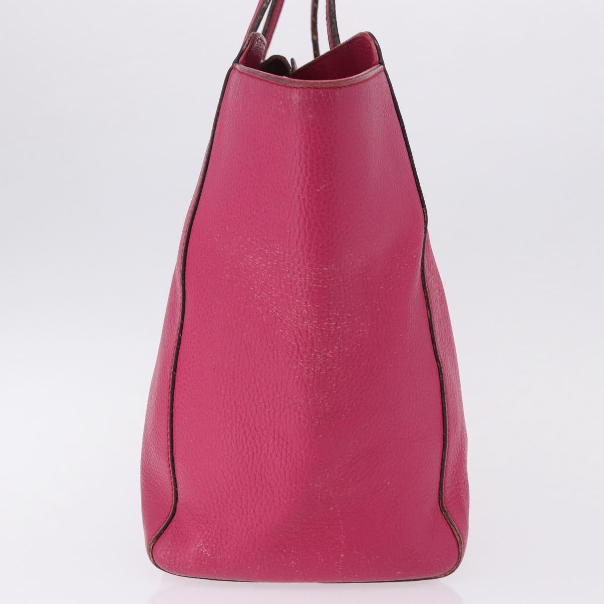 GUCCI Tote Bag Leather Pink Gold 354397 Auth ka1133