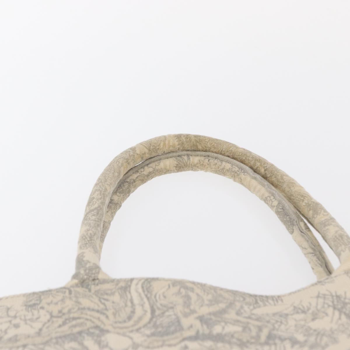 Christian Dior Toile De Jouy Book Tote Hand Bag Canvas Gray Auth ka113V