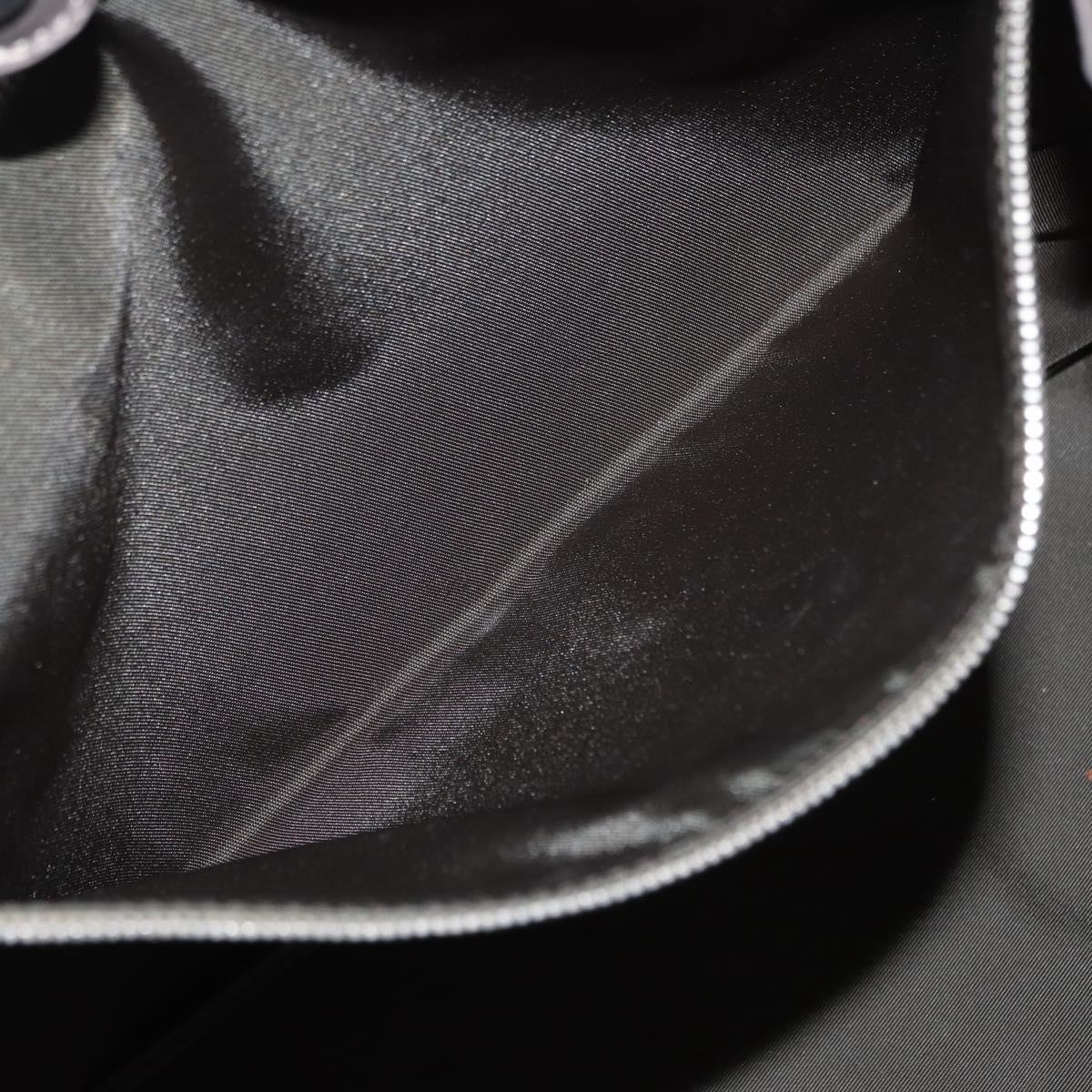 Christian Dior Canage Tote Bag Coated Canvas Silver tone Auth ka114