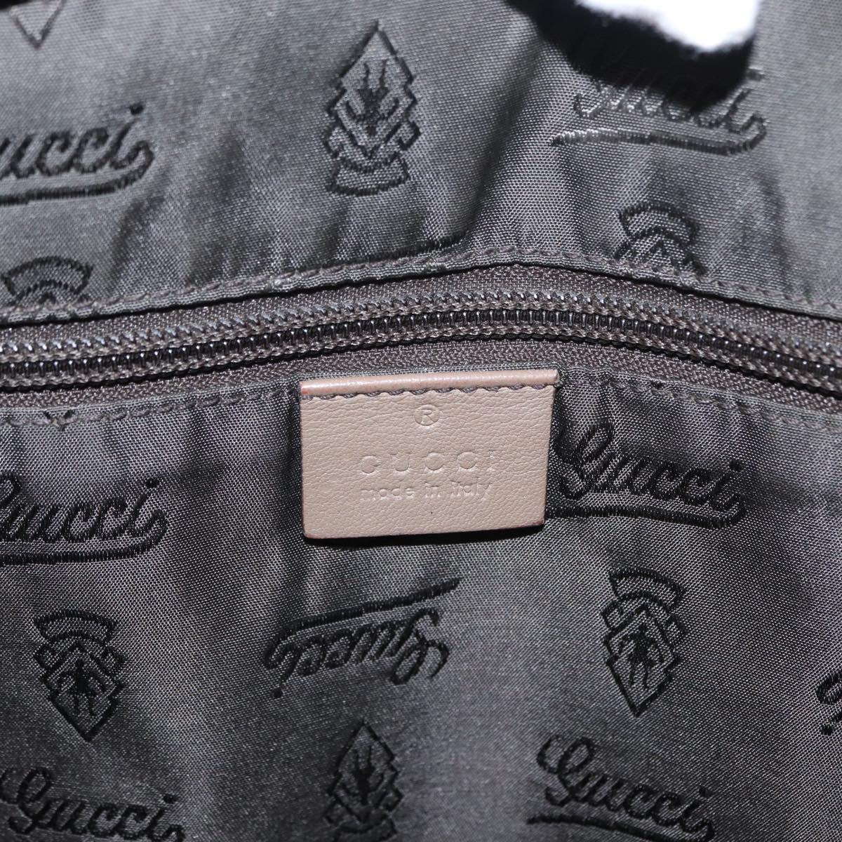 GUCCI GG Canvas Guccissima Hand Bag Leather Brown Gold 208463 Auth ka1141
