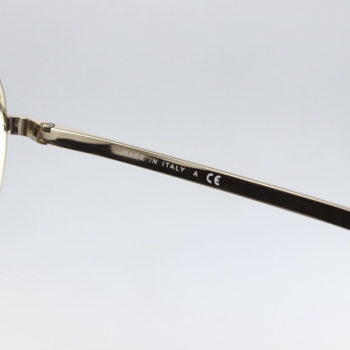 CHANEL Sunglasses metal Gold Tone CC Auth ka1149