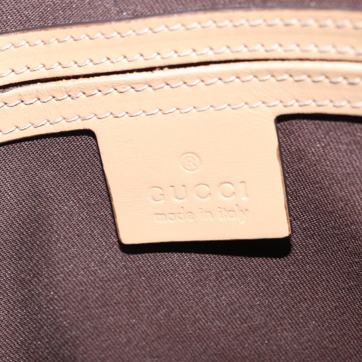 GUCCI GG Supreme Shoulder Bag PVC White Gold 223666 Auth ka1153