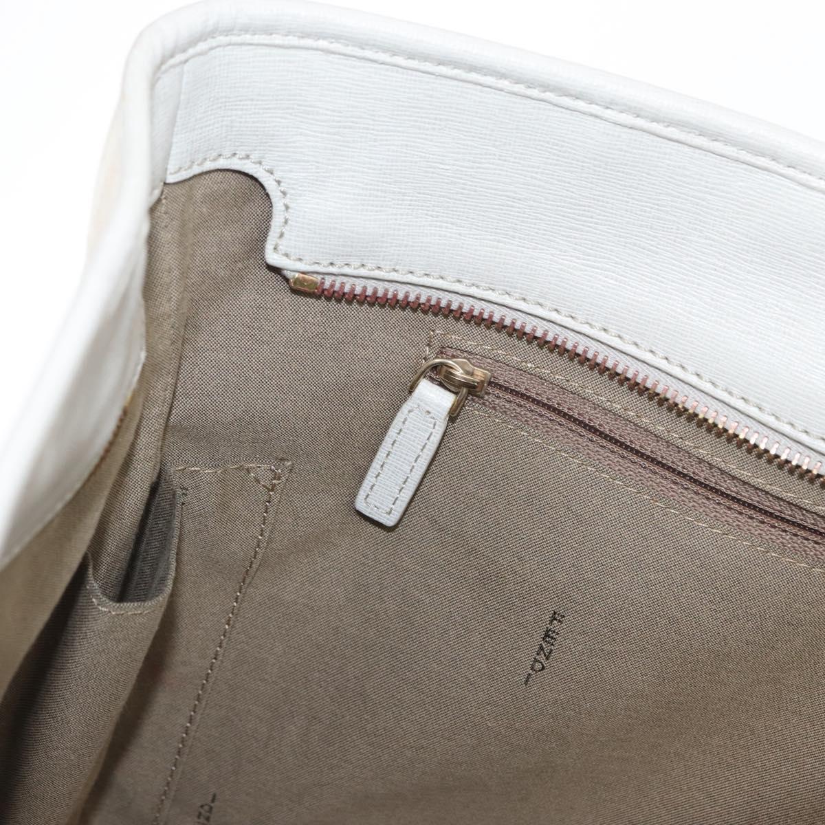 FENDI Zucca Canvas Tote Bag Beige Gold Auth ka1157