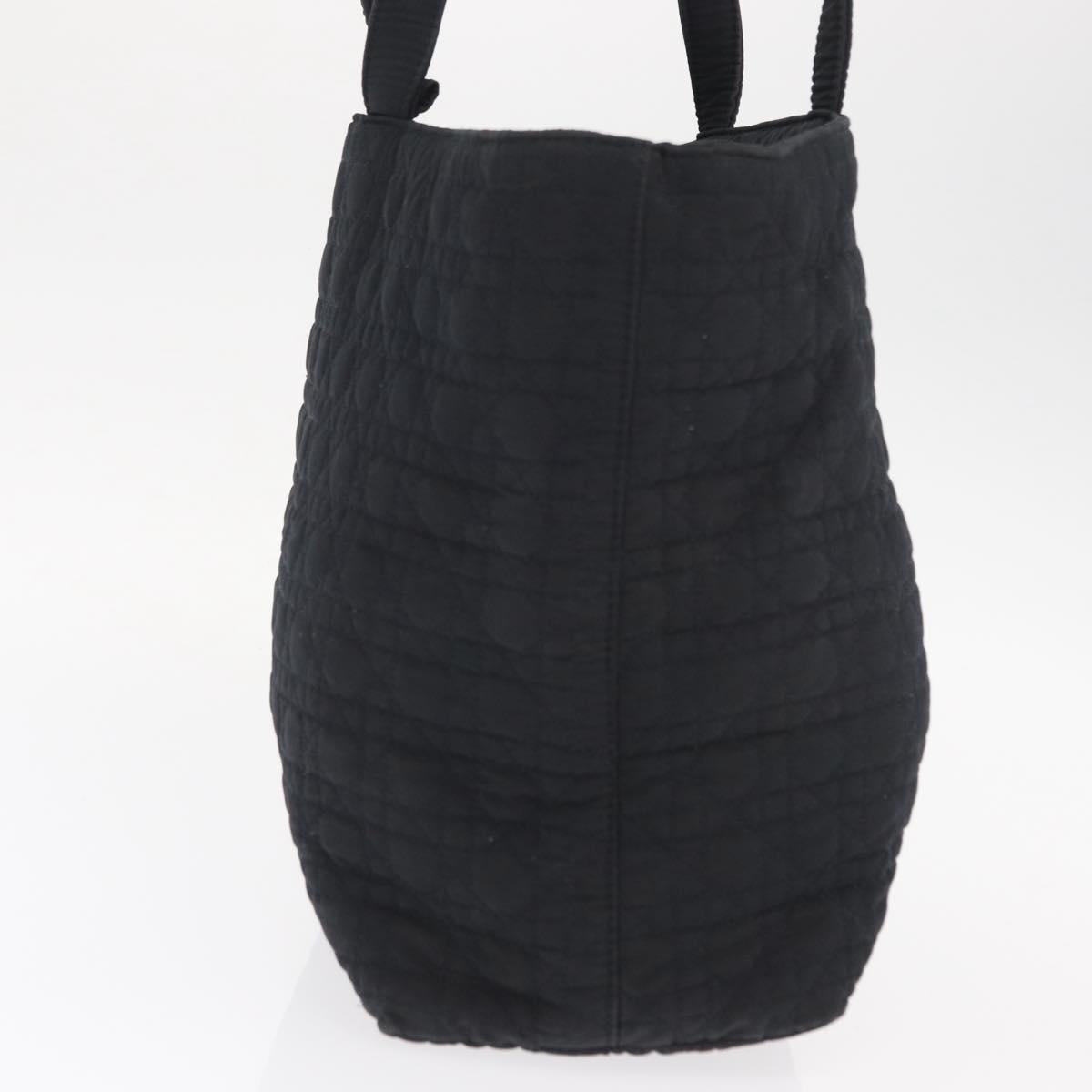 Christian Dior Shoulder Bag Nylon Black Gold Auth ka1164