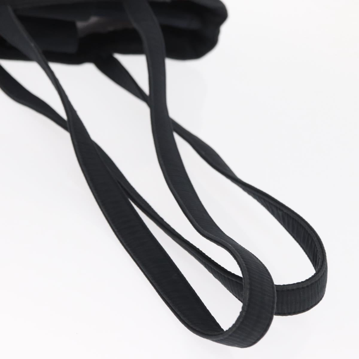 Christian Dior Shoulder Bag Nylon Black Gold Auth ka1164
