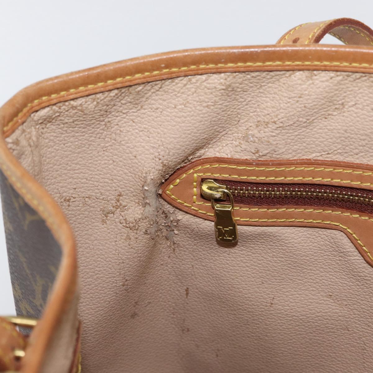 LOUIS VUITTON Monogram Bucket GM Shoulder Bag M42236 LV Auth ka1176