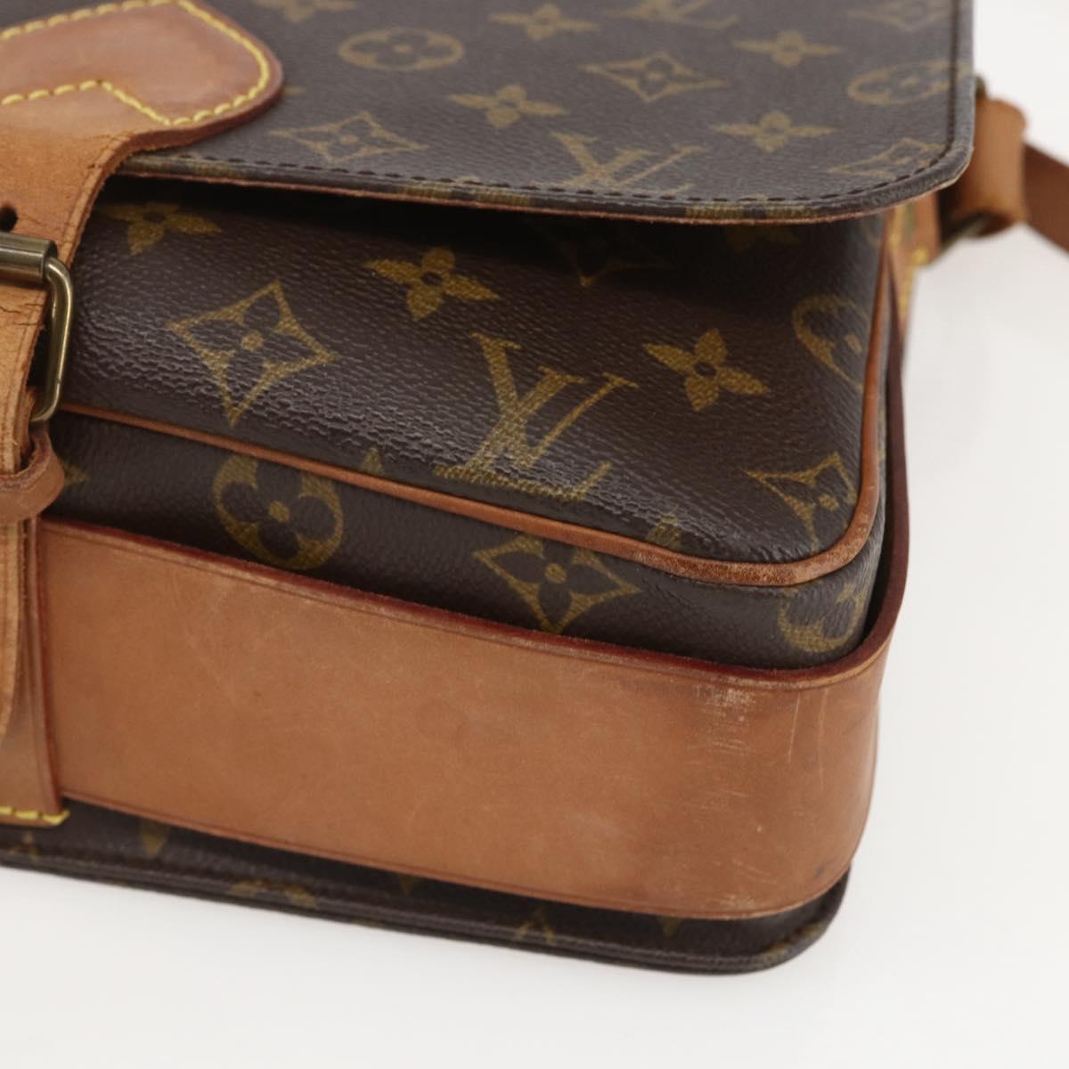 LOUIS VUITTON Monogram Cartouchiere GM Shoulder Bag M51252 LV Auth ka1179