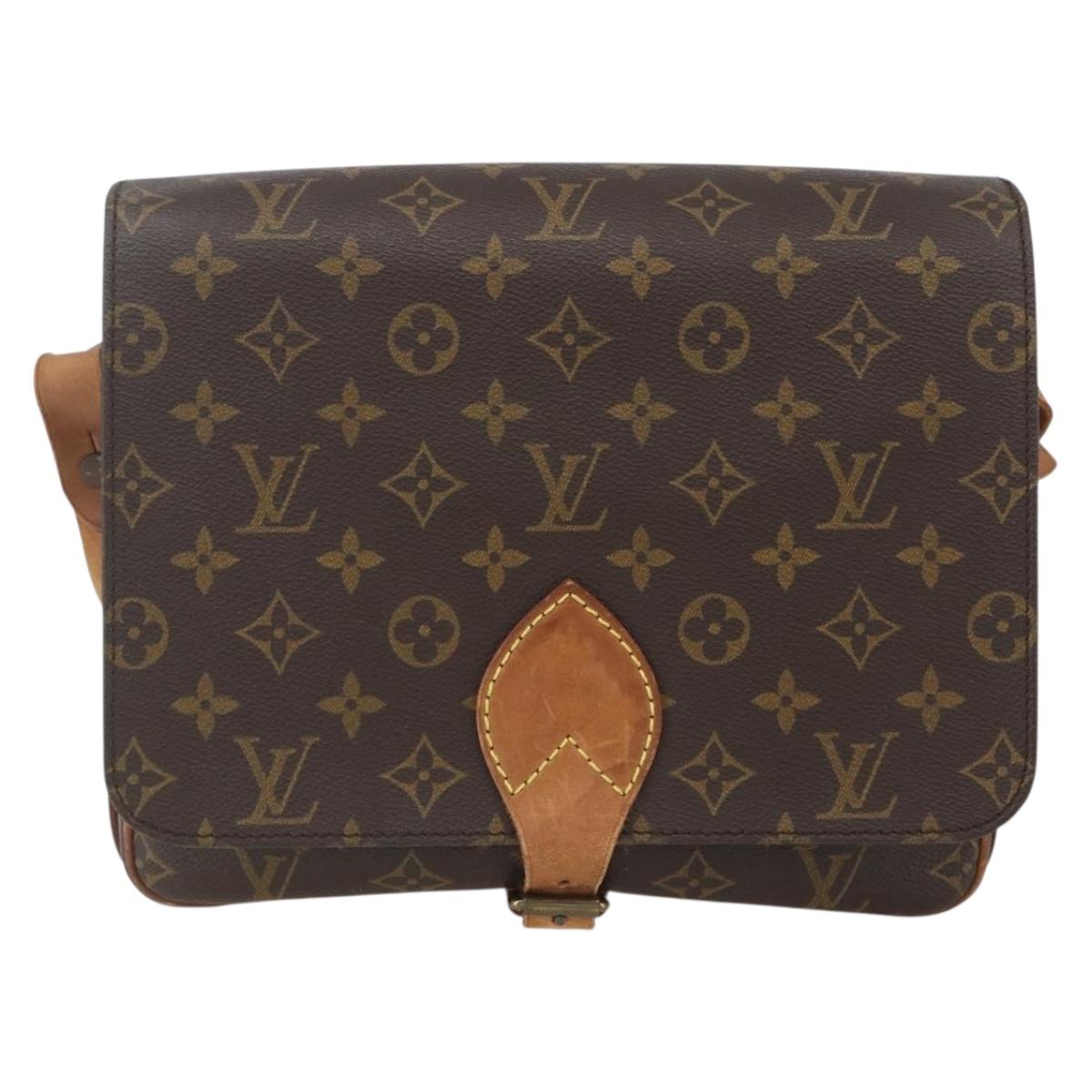 LOUIS VUITTON Monogram Cartouchiere GM Shoulder Bag M51252 LV Auth ka1179