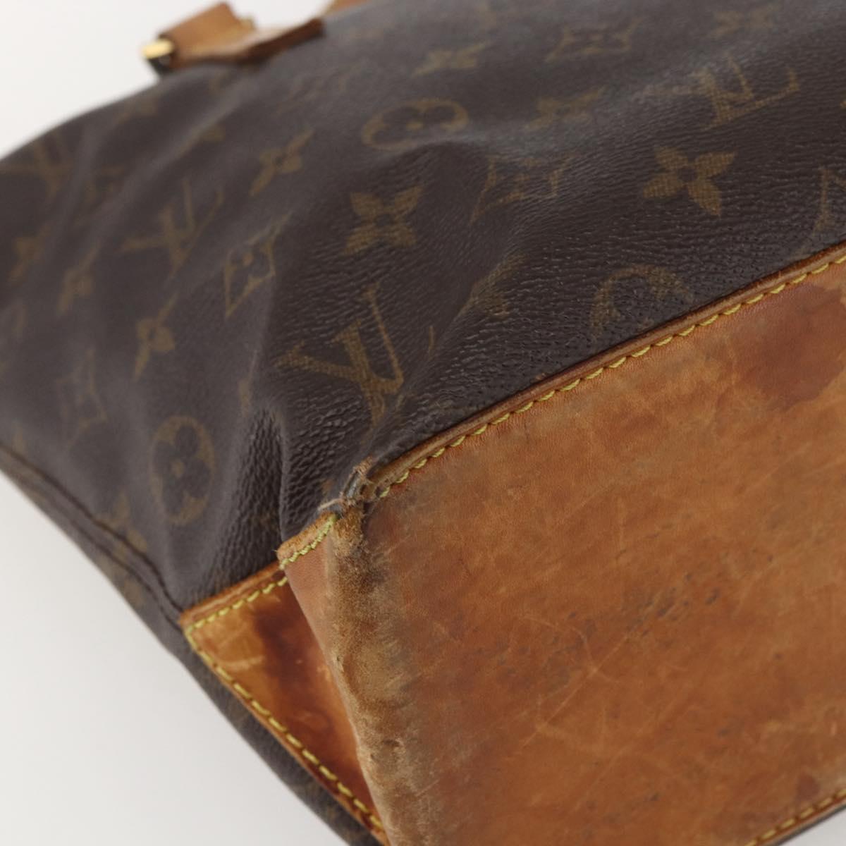 LOUIS VUITTON Monogram Cabas Piano Tote Bag M51148 LV Auth ka1194