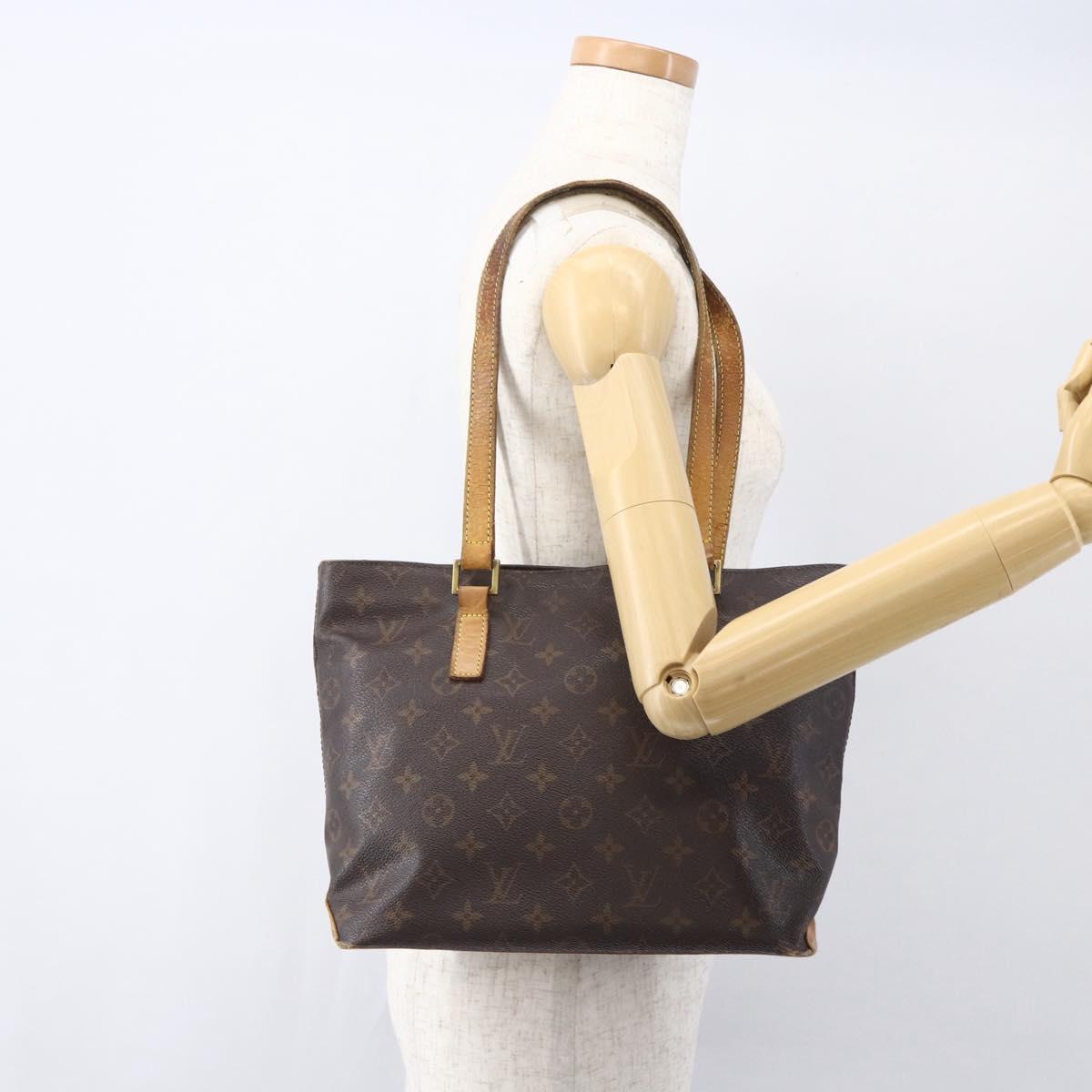LOUIS VUITTON Monogram Cabas Piano Tote Bag M51148 LV Auth ka1194