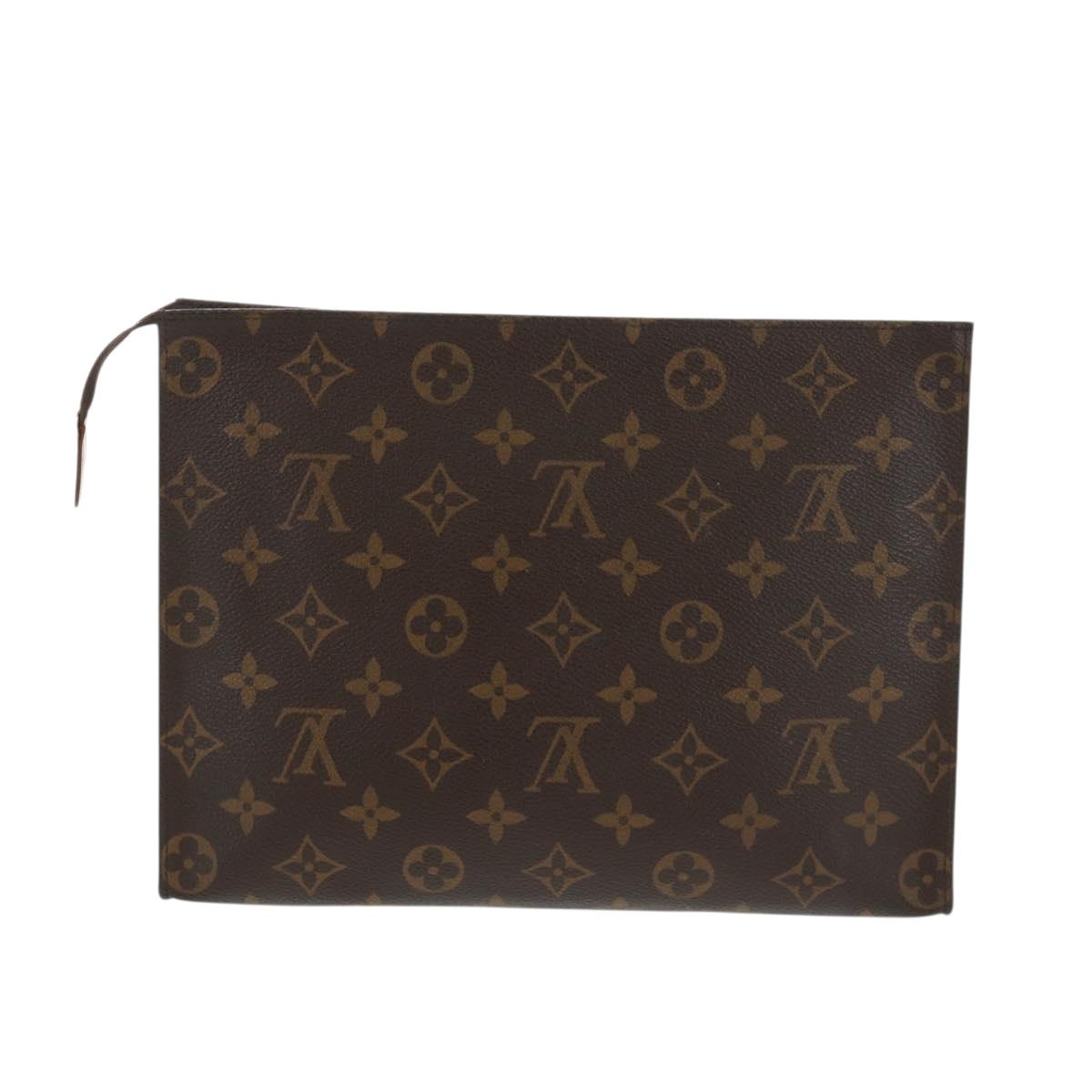 LOUIS VUITTON Monogram Poche Toilette 26 Pouch M47542 LV Auth ka1208