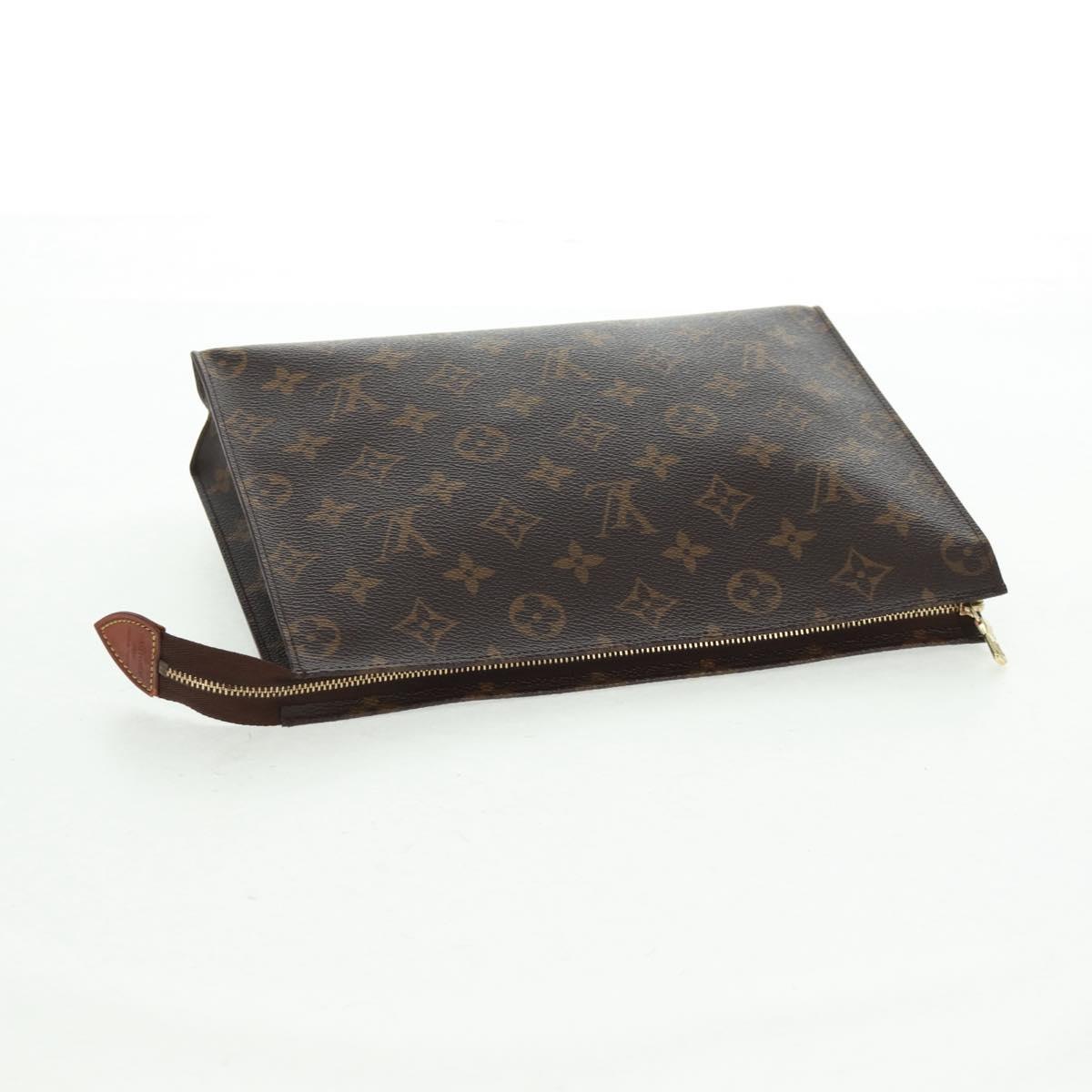 LOUIS VUITTON Monogram Poche Toilette 26 Pouch M47542 LV Auth ka1208