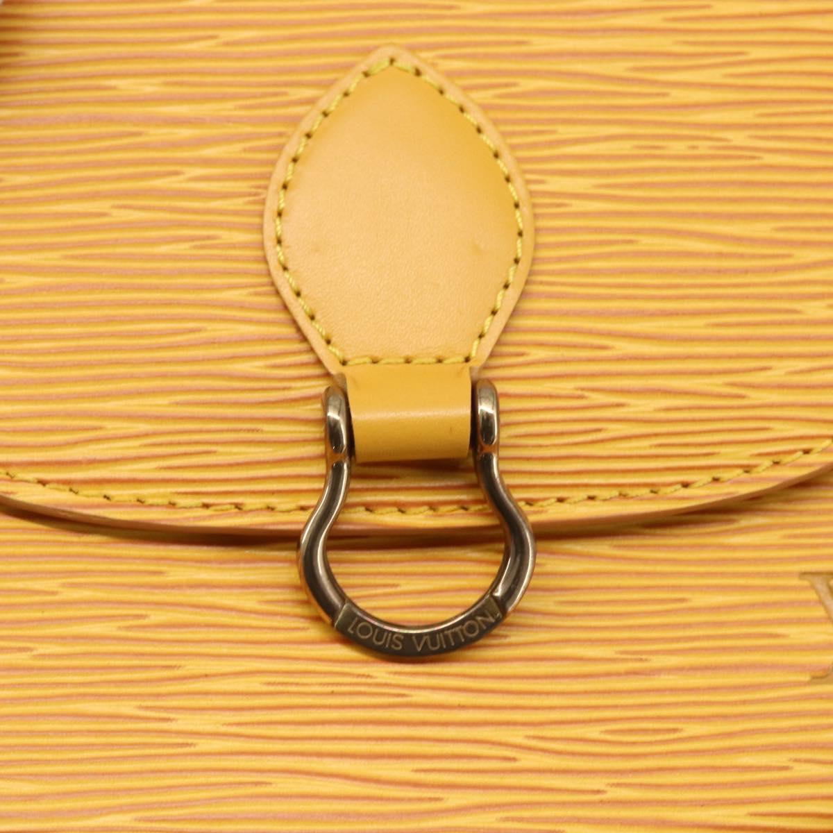 LOUIS VUITTON Epi Saint Cloud PM Shoulder Bag Yellow M52219 LV Auth ka1211