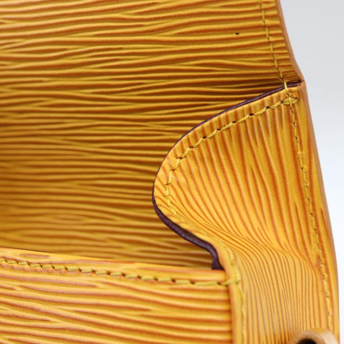 LOUIS VUITTON Epi Saint Cloud PM Shoulder Bag Yellow M52219 LV Auth ka1211