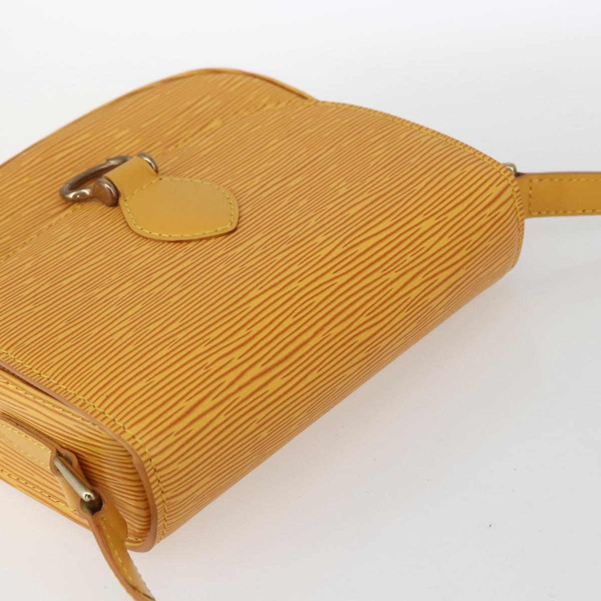 LOUIS VUITTON Epi Saint Cloud PM Shoulder Bag Yellow M52219 LV Auth ka1211