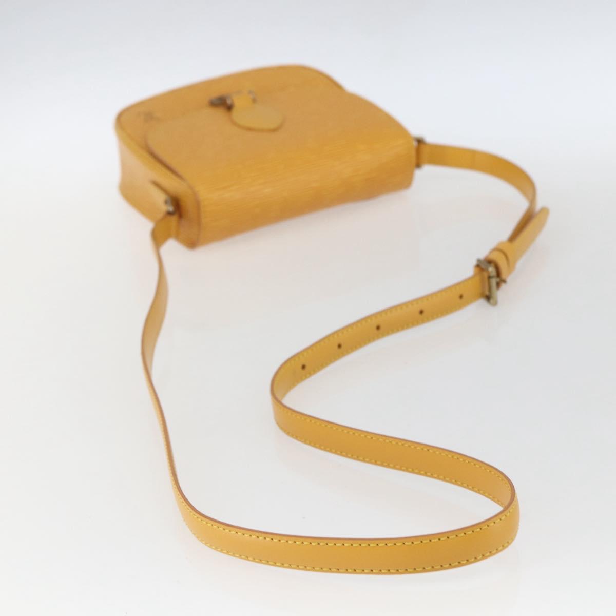 LOUIS VUITTON Epi Saint Cloud PM Shoulder Bag Yellow M52219 LV Auth ka1211