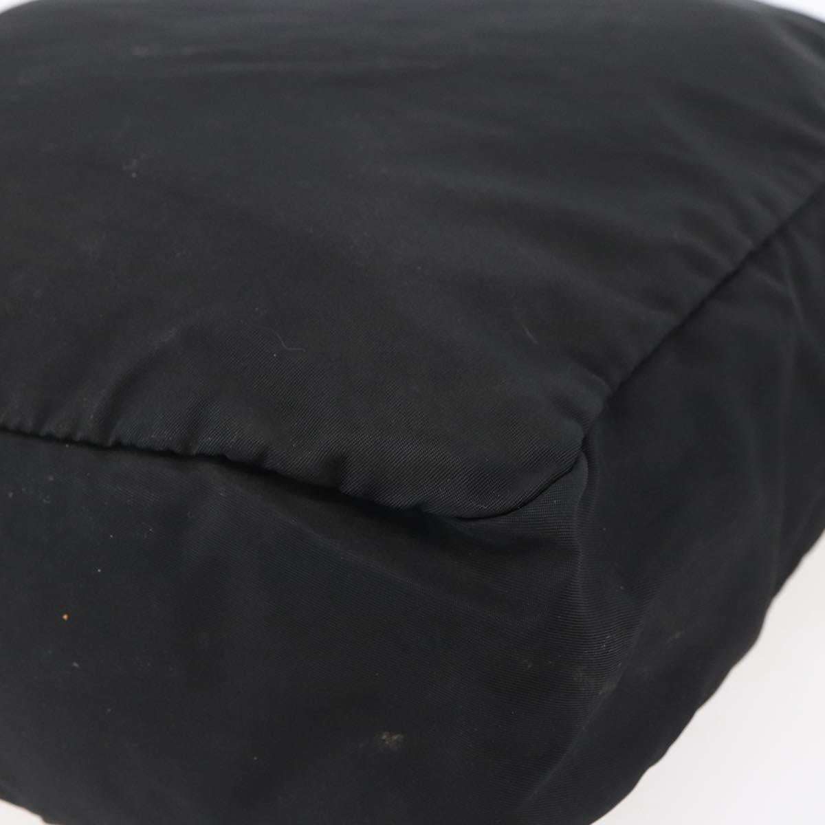 PRADA Shoulder Bag Nylon Black Silver Auth ka123