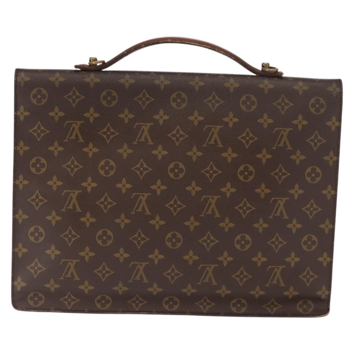 LOUIS VUITTON Monogram Porte Documents Bandouliere Bag M53338 LV Auth ka1231