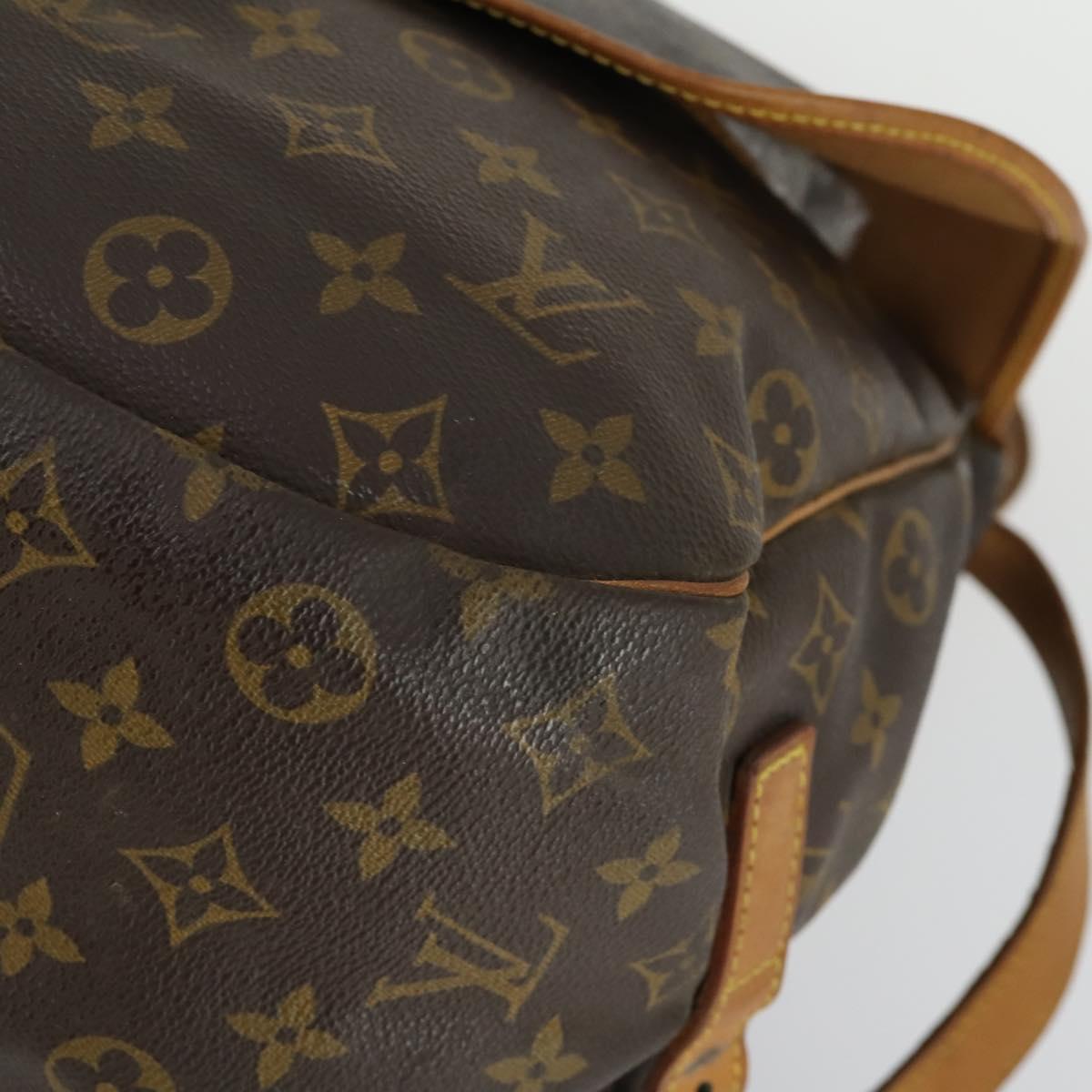 LOUIS VUITTON Monogram Saumur 35 Shoulder Bag M42254 LV Auth ka1233