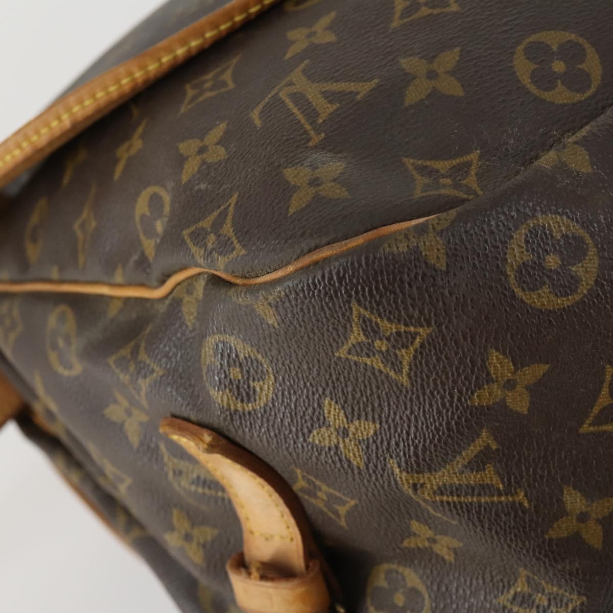 LOUIS VUITTON Monogram Saumur 35 Shoulder Bag M42254 LV Auth ka1233
