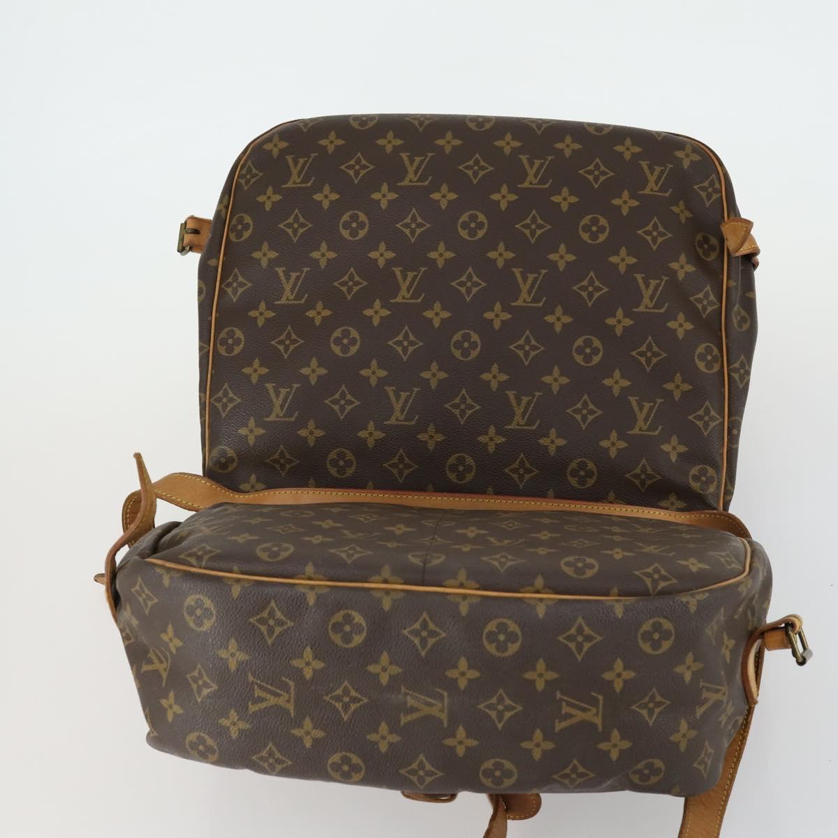 LOUIS VUITTON Monogram Saumur 35 Shoulder Bag M42254 LV Auth ka1233