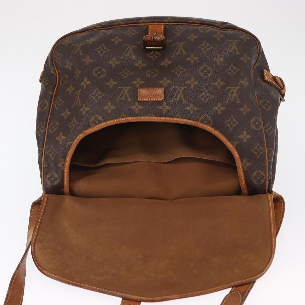 LOUIS VUITTON Monogram Saumur 35 Shoulder Bag M42254 LV Auth ka1244