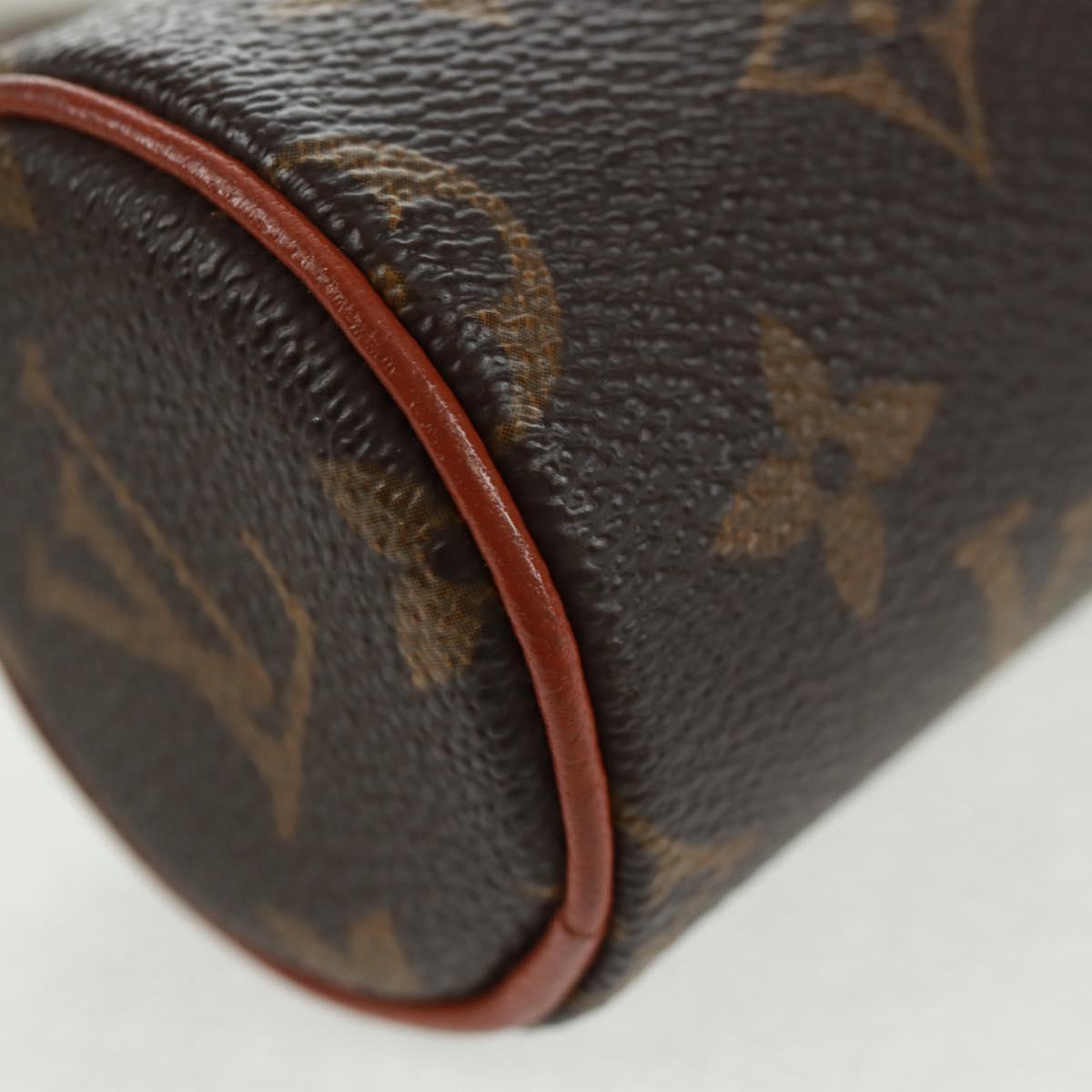 LOUIS VUITTON Monogram Papillon Pouch LV Auth ka1248