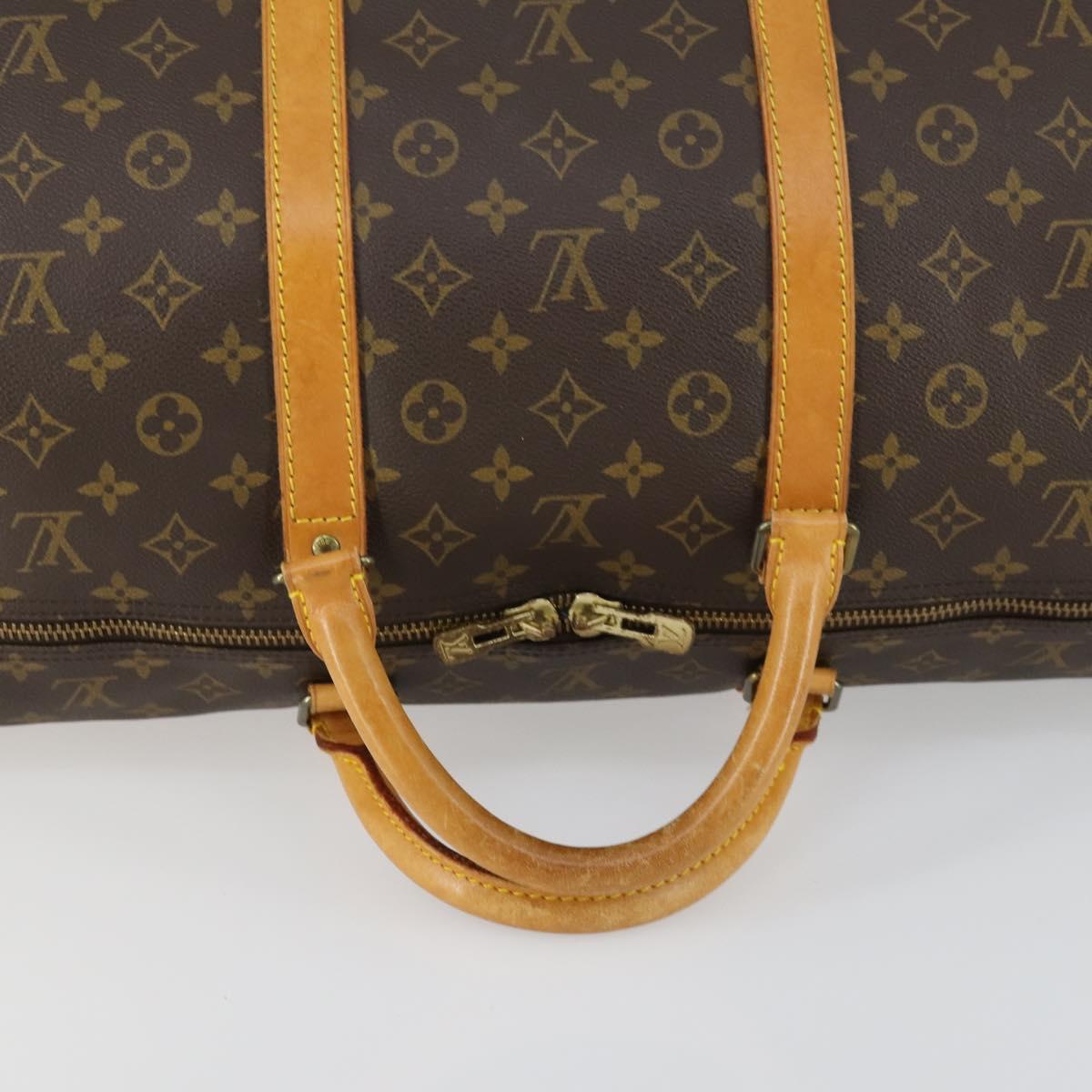 LOUIS VUITTON Monogram Keepall 60 Boston Bag M41422 LV Auth ka1255