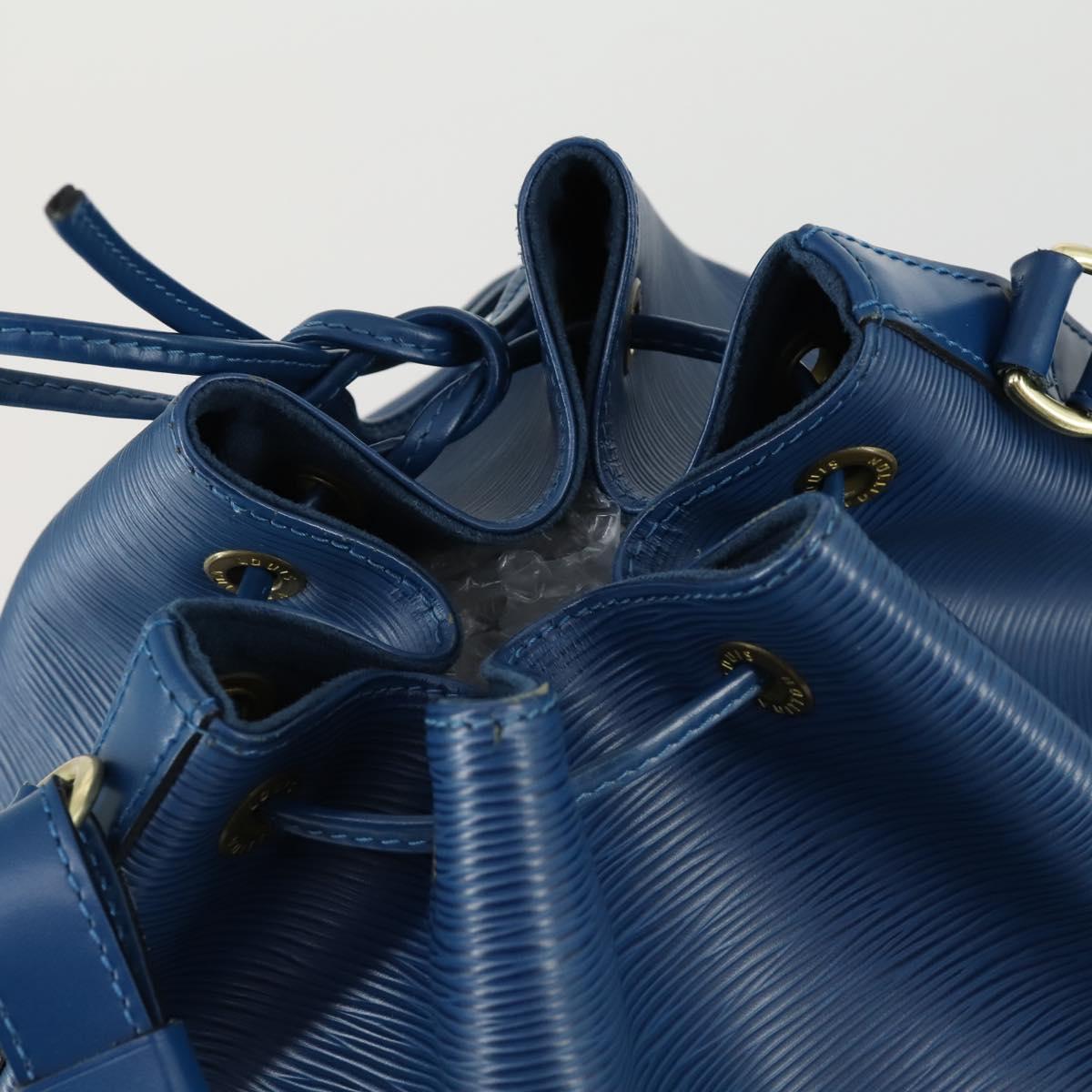 LOUIS VUITTON Epi Petit Noe Shoulder Bag Blue M44105 LV Auth ka1266