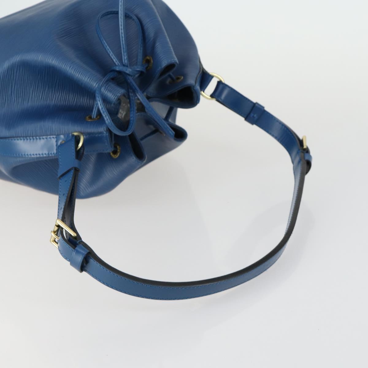 LOUIS VUITTON Epi Petit Noe Shoulder Bag Blue M44105 LV Auth ka1266